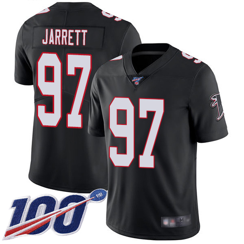 Atlanta Falcons Limited Black Men Grady Jarrett Alternate Jersey NFL Football #97 100th Season Vapor Untouchable